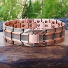 Pure Solid Copper Arthritis Therapy Magnetic Bracelet Pain Relief Men Women
