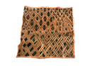 New Vintage African Kuba Shoowa Cloth Raffia Textile Panel 23x22 Kasai Velvet 09