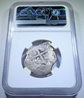 Ngc Akerendam Shipwreck 1701-1725 Spanish Mexico 4 Reales 1700 s Pirate Cob Coin