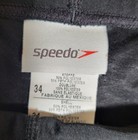 Speedo Men s Jammer Swimming Black With White Navy Stripe Swim Trunks Shorts 34