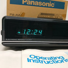 1977 Panasonic Digital Alarm Clock Am fm Radio Rc-200  manual box Mcm Wood Works