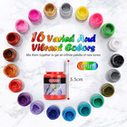 H-tone Professional Grade Permanent Fabric Paint Set   hign Quality Set Of 21 Colo