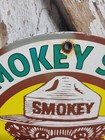 Vintage 1960 Smokey Bear Porcelain Sign Old Forest Service Prevent Wildfires 12 