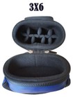 Champion 2x4 3x6 Navy Blue Nylon Billiard Pool Cue Stick Hard Case 4s2b  6s3b