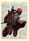 Deadpool Dictionary Art Poster Picture Comic Book Marvel Collectible Superhero