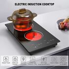 12inch Electric Radiant Cooktop Built-in 2 Burner 220v 3000w Electric Stove Top