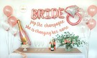 Bride Sash Bachelorette Backdrop Balloon Kit With Pop The Champagne Paper Banner