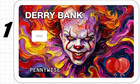 Pennywise Oil Painting Credit Card Skin Gift Debit Atm Sticker Horror Original