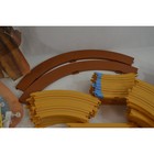 Tyco Sand Tan Ho Scale Slot Car Track Set 64 Pcs With Power Supply Controllers  