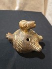 Pre-columbian Style Ocarina Clay Pottery Flute Bird Monkey Animal