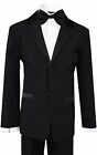 Formal Boy Tuxedo Kids Dress Suit Set Tuxedo No Tail Black All Sizes