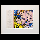Roy Lichtenstein  we Rose Up Slowly  Collectible Pop Art Framed matted Print