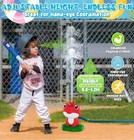 Frog Splash Baseball Kids Water Sprinkler Bat Game Outdoor Yard Toy Set