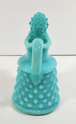 Fenton Opalescent Turquoise Blue Cruet With Stopper Vintage