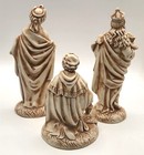 Vtg Atlantic Mold Co  Hand Painted Set Of 3 Wise Men Replacements Nativity  pics