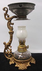 Antique Pat  Aug  1885 88 Vapo-cresolene Kerosene Lamp Milk Glass Chimney   Box