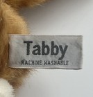 Tabby Cat Plush Stuffed Animal Orange white Small 6-14  Washable Vintage 1980s