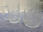 2 Vintage 1995 Mcdonald   s Batman Forever    robin    The Riddler    Clear Glass Mugs