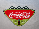 Vintage Drink Coca Cola Ice Cold       Bottle 11 3 4  Metal Soda Coke Gas Oil Sign