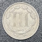 1869 Three Cent Nickel 3cn Au About Uncirculated