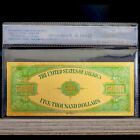 100mg 24k Gold 1928  5000 Dollar Bill Gold Certificate Banknote With White Coa