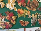 Anna Griffin Thanksgiving Postcards And Embellishments 30 Pcs