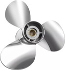 10 1 4 X 15 Stainelss Boat Propeller For Yamaha 25-60hp 13 Spline 10 25x15