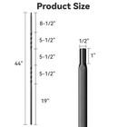 Wrought Iron Hollow Balusters - Deck Spindles Stair Railing Indoor stair Doub   