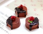 24pc Dollhouse Miniature 1 12 Chocolate Cream Cake Food Party Afternoon Tea
