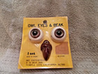 Vintage Ceramic Owl Eyes   Beak For Macram   Or Crafts Me Enterprises New Nip