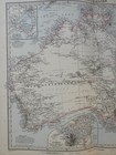 Australia Continent Sydney City Plan 1890 Luddecke Stieler Detailed Variant Map