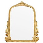 Gold Arched Mirror  15 9   19 8 Inches  Ornate Baroque Arch Wall 15 9 19 8