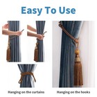 Decorative Curtain Tiebacks Ball Tassels Holdbacks - Home Office Windows Drap   