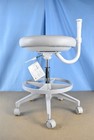 New unused Adec 422 Dental Assistant Stool Driftwood Upholstery 