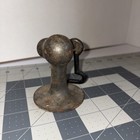Vintage Door Stop Hook Catch Mount Industrial Steel Architectural Salvage