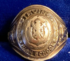 1953 Irving High School Tiger Class Ring 9 8g Solid 10k Gold Size 9 Herff Jones