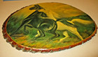Beautiful-vintage Picture Of 2 Horse s In The Storm  Nice   Big 17  Long-on Wood