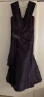Rina Di Montella Evening Gown Mother Of The Bride Or Groom Purple Jeweled 12 14