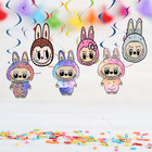 Plush Lebuba Party Supplies Birthday Decoration Balloon Tableware Swirl Dispaly