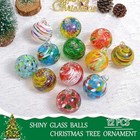 Christmas Ornaments Hand Blown Glass Ball Ornaments 2024 Crystal 12 Pcs 