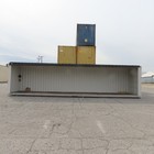 40  Open Side Shipping Storage Container W  12v Roll Up Curtain Door 38  Opening