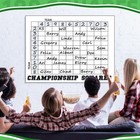 100 Football Squares Board Dry Erase Office Pool Game Set - 24 X 36 Inch Scor   
