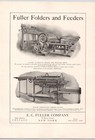 Fuller Automatic Feeder   Combination Jobbing Folder E c  Fuller Co Print Ad