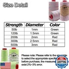 9km Dwlife Braided Dacron Kite String 50lb 1000ft Polyester Yoyo String Mason