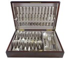 Baronial Old By Gorham Sterling Silver Flatware Set Service 144 Pieces Lion Head