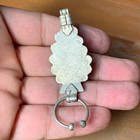 Very Rare Ancient Bronze Amulet Pendant Viking Norse With Beautiful Blue Stone