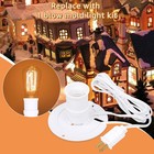 2 Set Blow Mold Light Kit Replacement e26 E27 Blow Mold Lights Cord 5 Ft