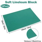 Ldhhyh 10 Pack 8 X 10 Inch Linoleum Block For Printmaking  3mm Thick Linocut    