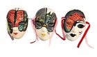 Venetian Style Decorative Wall Masks Hand Painted Glitter Butterfly Trio