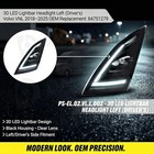 Right Led Headlight Headlamp Assembly W module Drl For 2018   2025 Volvo Vnl Vnr